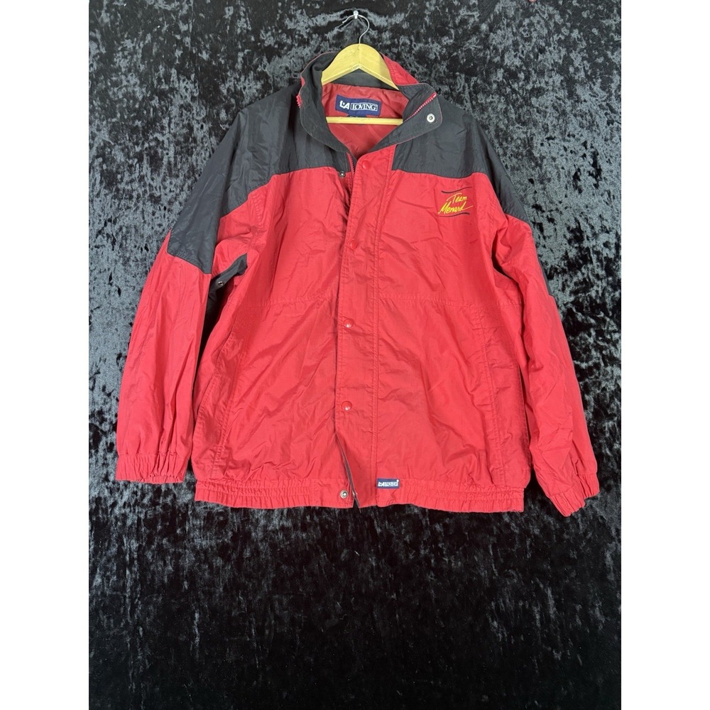 Vintage Menard's Racing Team LA Loving Lightweight Embroidered Jacket Mens XL